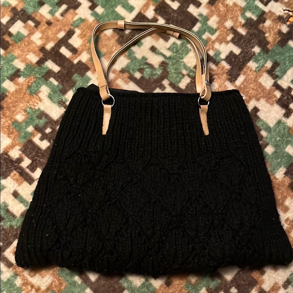 Vintage Y2K Old Navy Black Knit Women's Bag